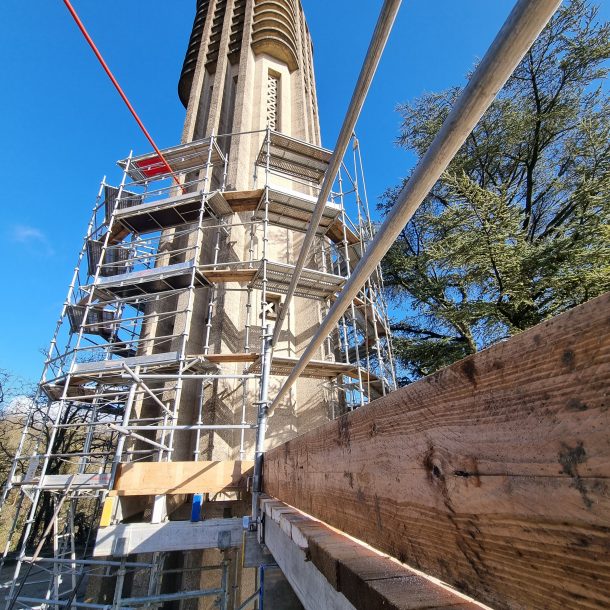 20260129 Echafaudage tour carillon Madone - Ville de Miribel (26)