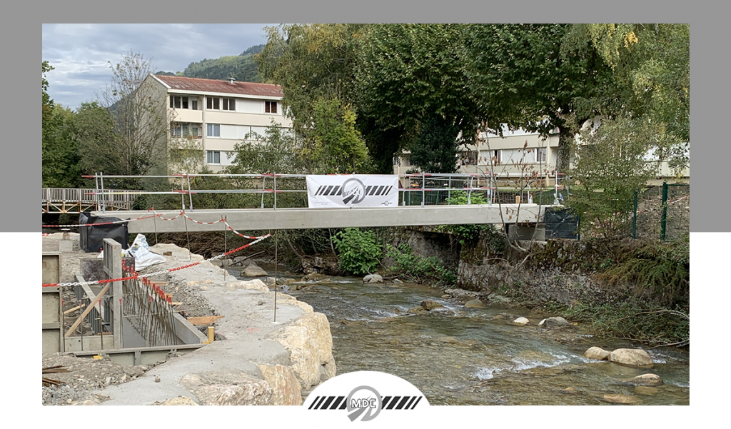 Chantier MDC – Création d’une passerelle piétonne